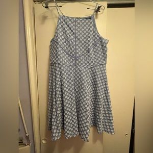 Flowery blue dress, size Large